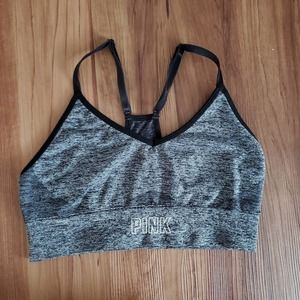 Victoria Secret Pink Active Everyday Sports Bra Size Small Gray